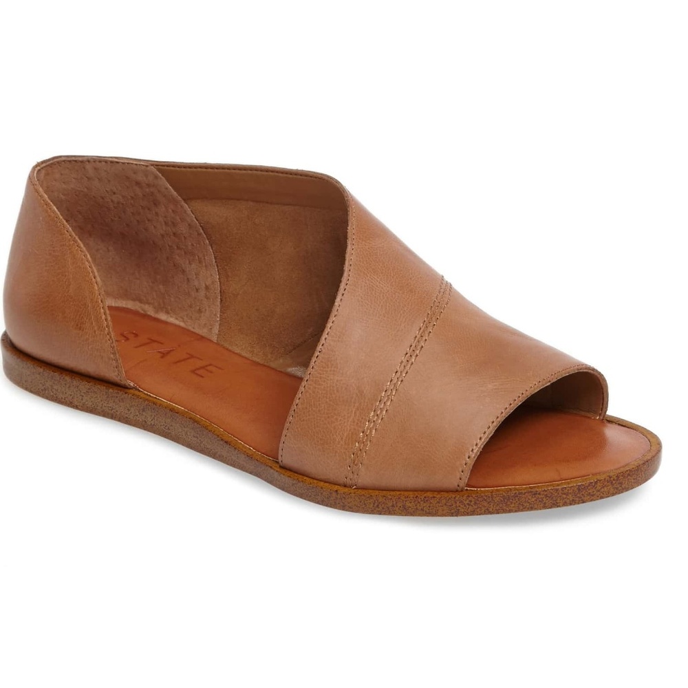 1.STATE Celvin Sandal Caramel Leather 9.5